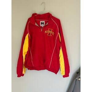 Vintage 90s Iowa State 1/4 zip windbreaker by the brand 58 Sports size large